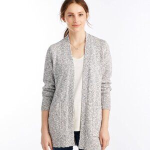 L.L. Bean - Women's Cotton Ragg Sweater, Open Cardigan - Regular - Medium NWT